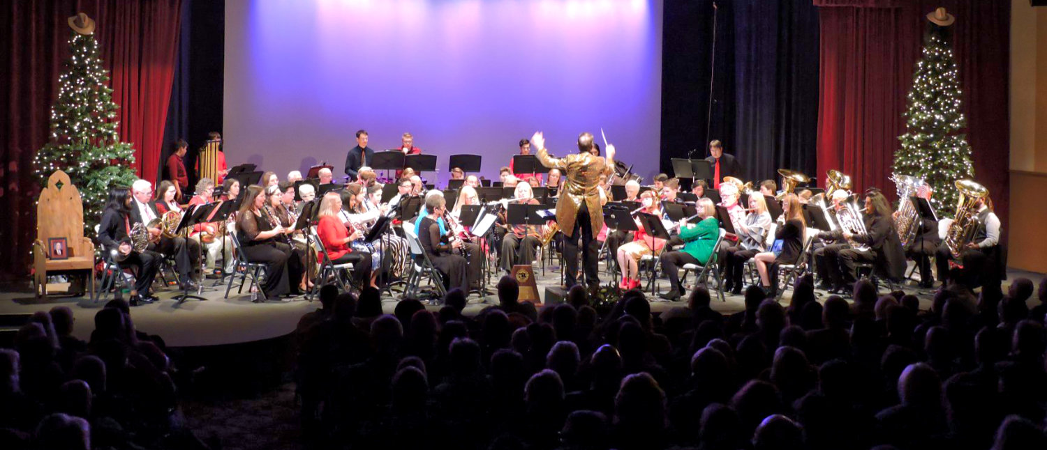 The Lake Country Symphonic Band at its last Christmas concert in 2019.